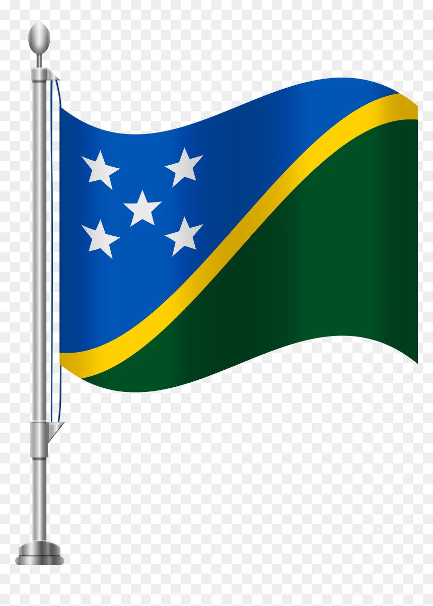 Solomon Islands Flag Png Clip Art, Transparent Png - blue flag png