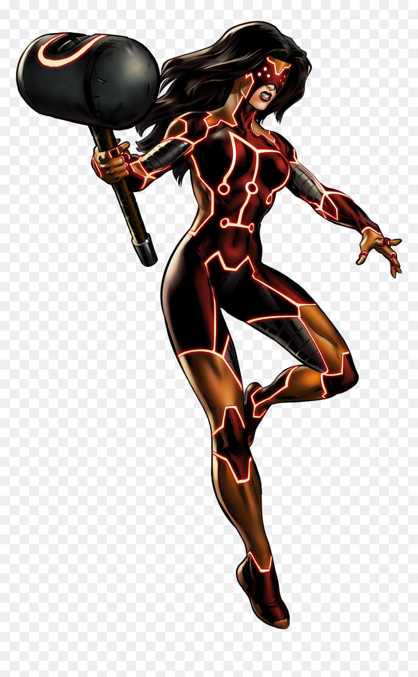 Spider Woman Png Clipart - Heroes Marvel Avengers Alliance, Transparent Png - black widow comic png