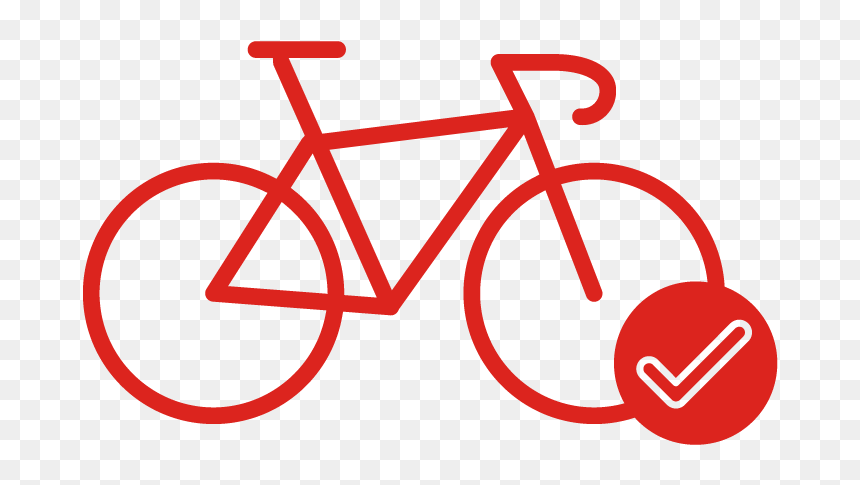 Bike Icon, HD Png Download - bicycle icon png