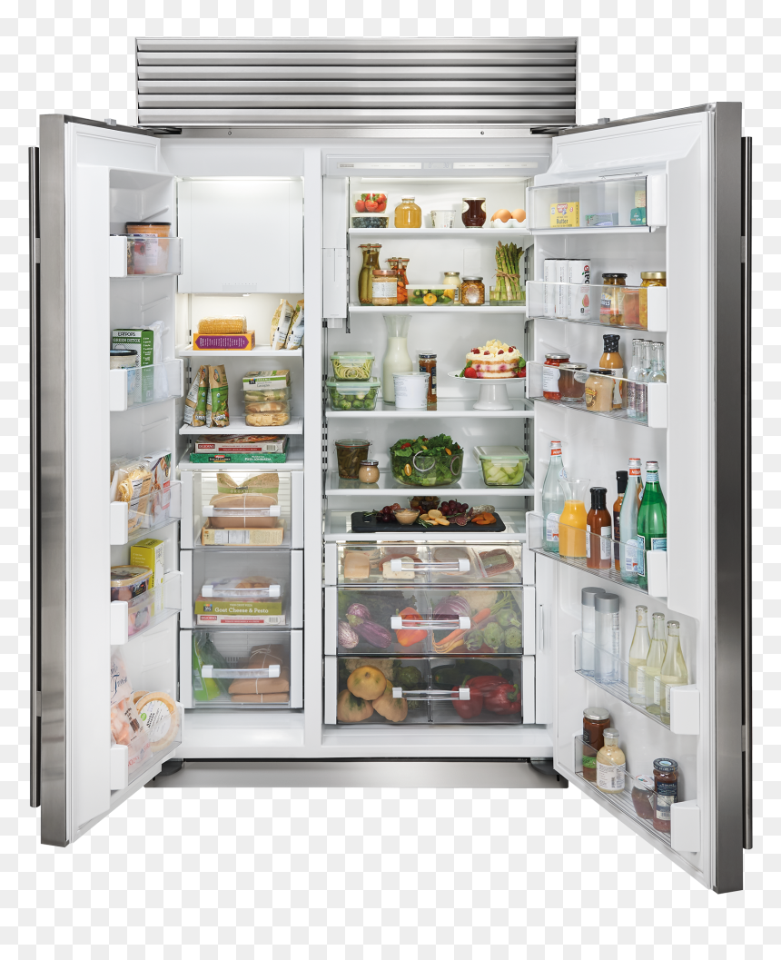 48 Classic Side By Side Refrigerator Freezer, HD Png Download - subzero png