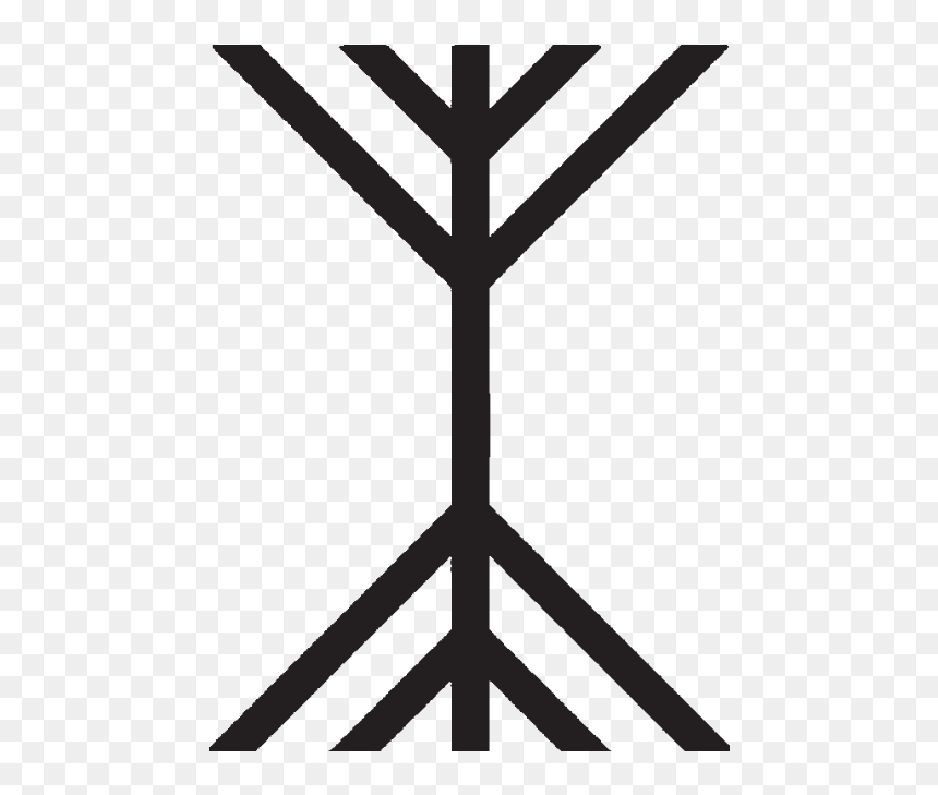 Hot And Cold Symbol, HD Png Download - yggdrasil png