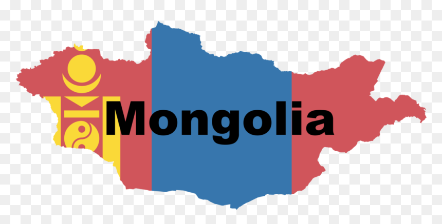 Mongolia Map Flag - Mongolia Flag In Country, HD Png Download - blue flag png
