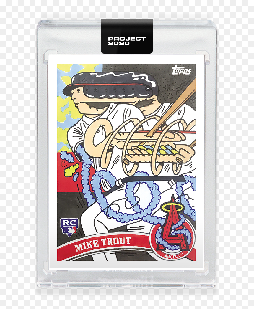 Topps Project 2020 Mike Trout, HD Png Download - mike trout png