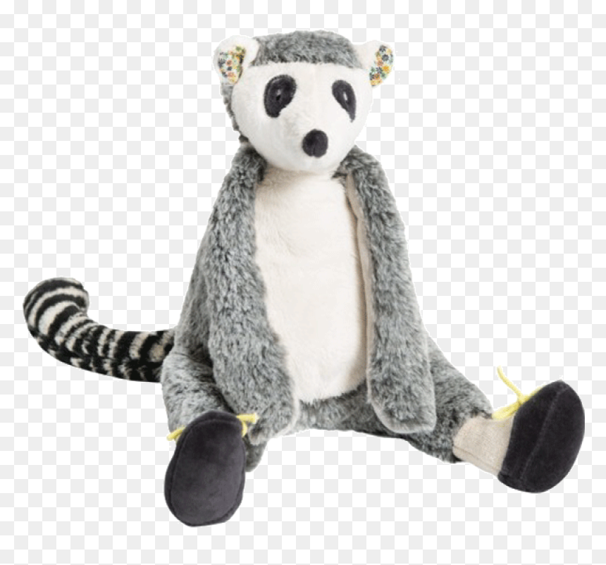 Lemur Soft Toy Moulin Roty 12mth - Lemur Stuffed Animal Png, Transparent Png - stuffed animals png