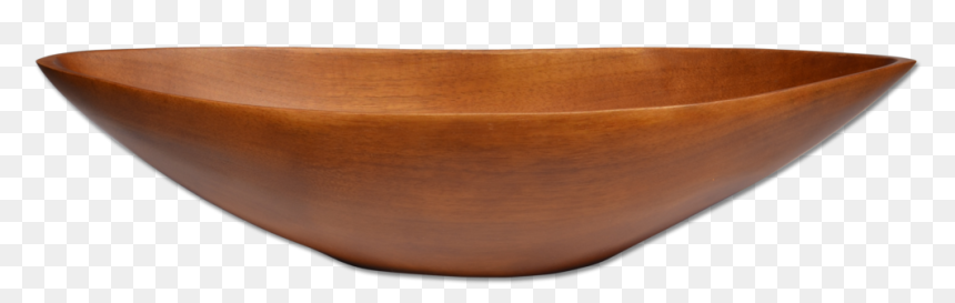 Donna Karan Lenox Handcarved Wood Natural Boat Bowl, HD Png Download - mixing bowl png