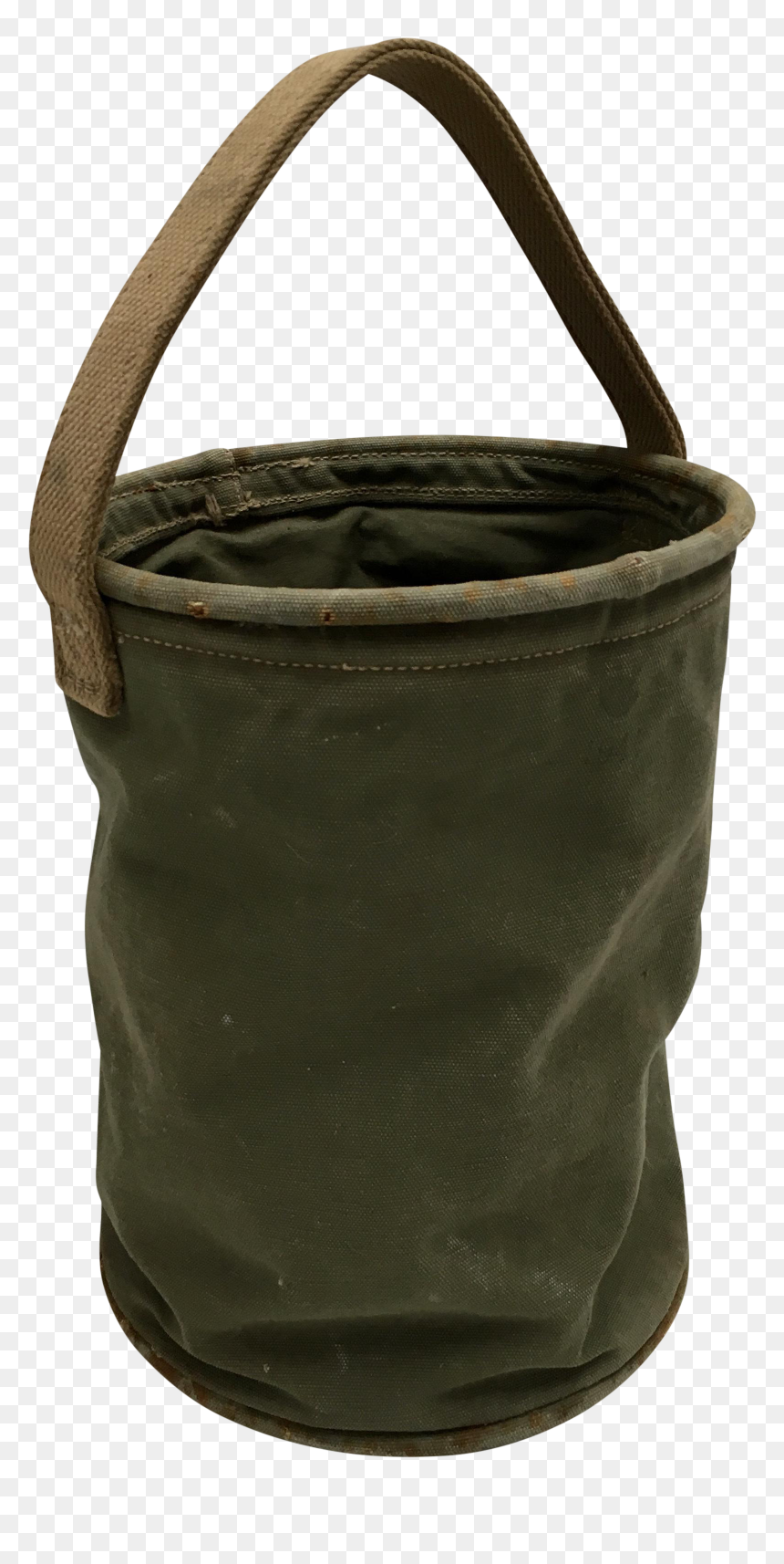 Vintage World War Ii 1944 Canvas Water Bucket Water - Handbag, HD Png Download - water bucket png