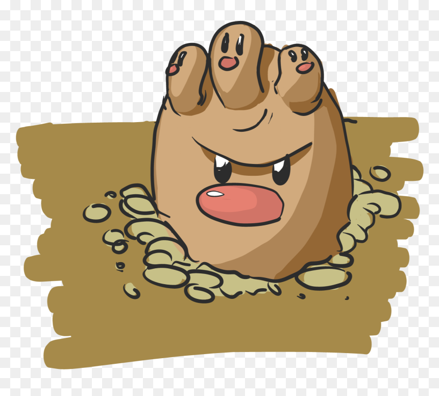 Cartoon, HD Png Download - dugtrio png