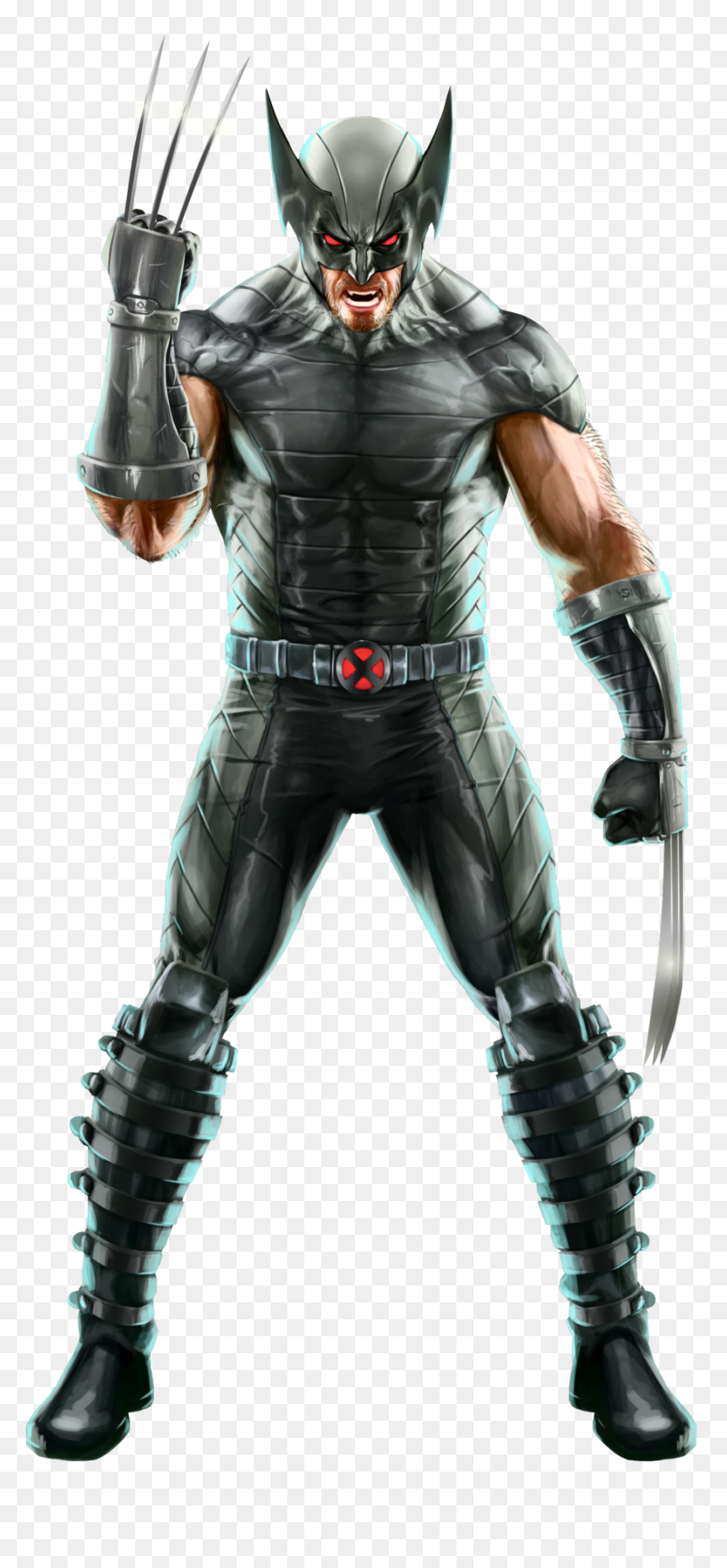 Wolverine Wig Png - Comic Wolverine X Force, Transparent Png - wolverine mask png