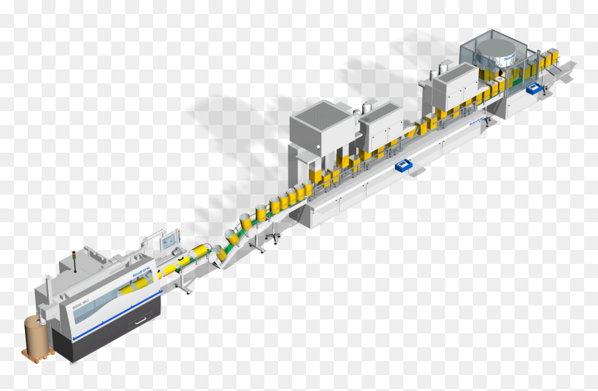 Assembly Line For Square Cans - Overpass, HD Png Download - 3d square png