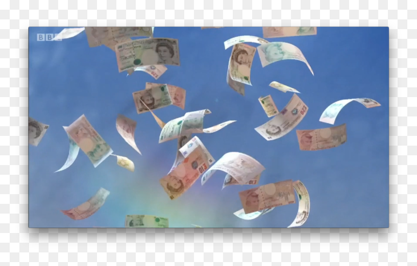 Origami, HD Png Download - money falling png gif