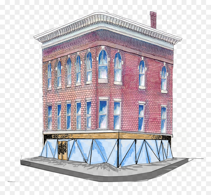 Storefront Drawing, HD Png Download - storefront png