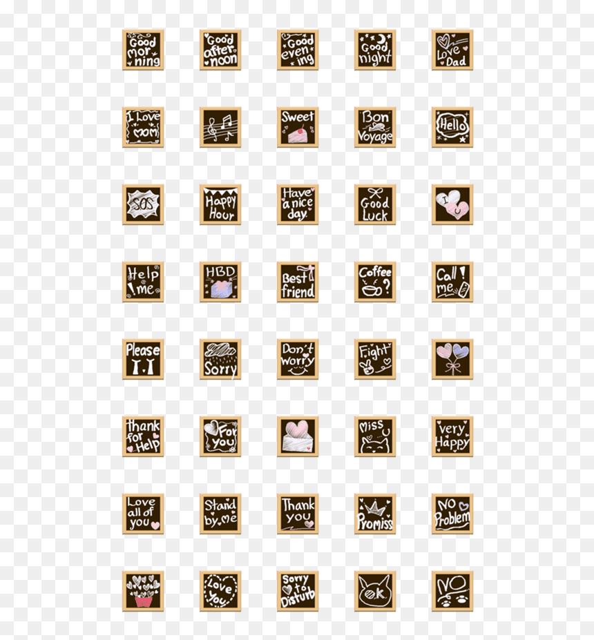 Milk And Mocha Emotes, HD Png Download - white chalk png