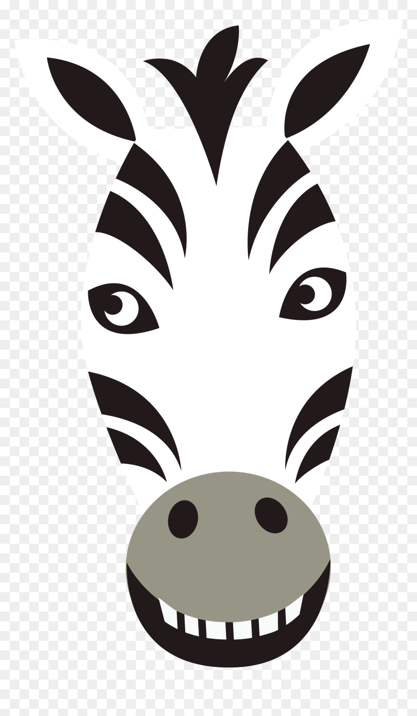Wild Boar Deer Head Animal - Cabeca De Zebra Para Colorir, HD Png Download - boar's head logo png
