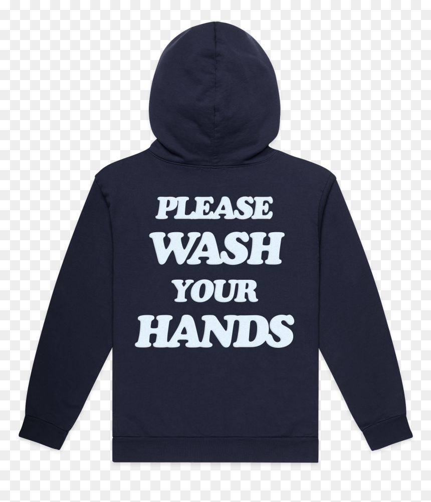 Talentless Navy Hoodie - Please Wash Your Hands Sweater, HD Png Download - khloe kardashian png