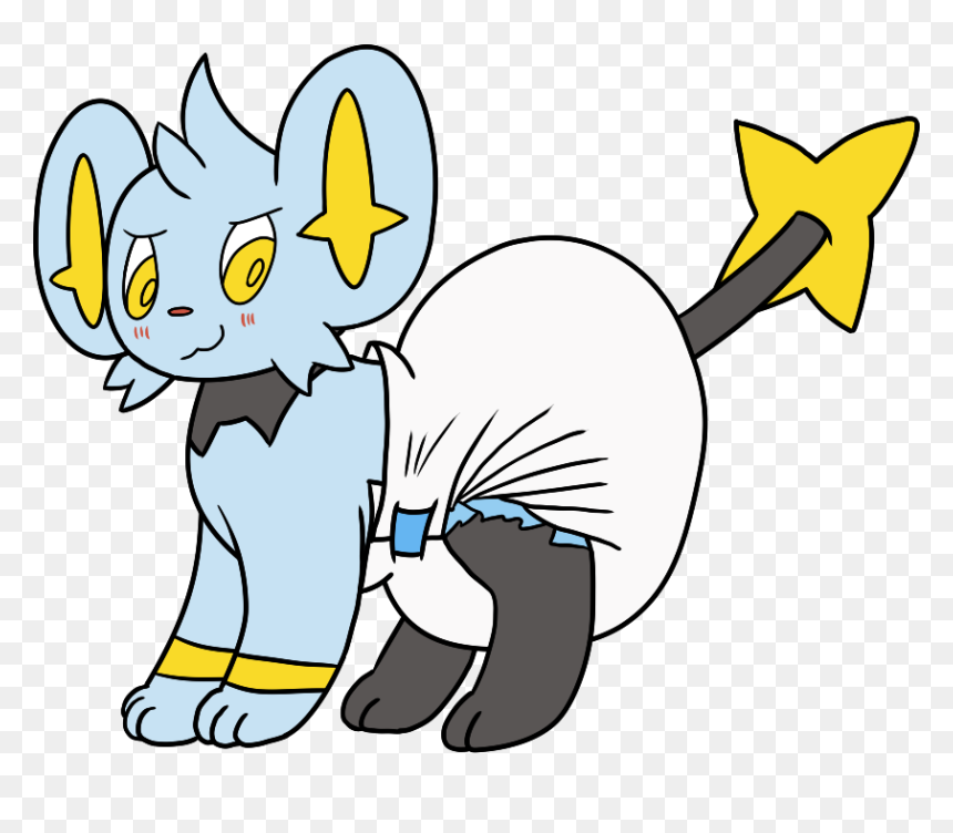 [ink, By Mewzy148] Shinx - Diapered Shinx, HD Png Download - shinx png