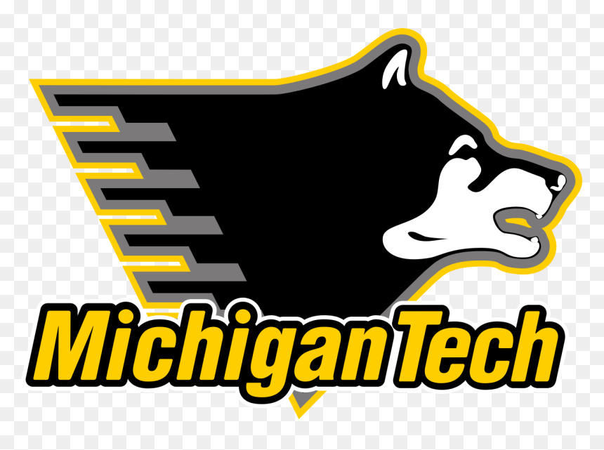 Michigan Tech Piano Dog, HD Png Download - michigan football logo png