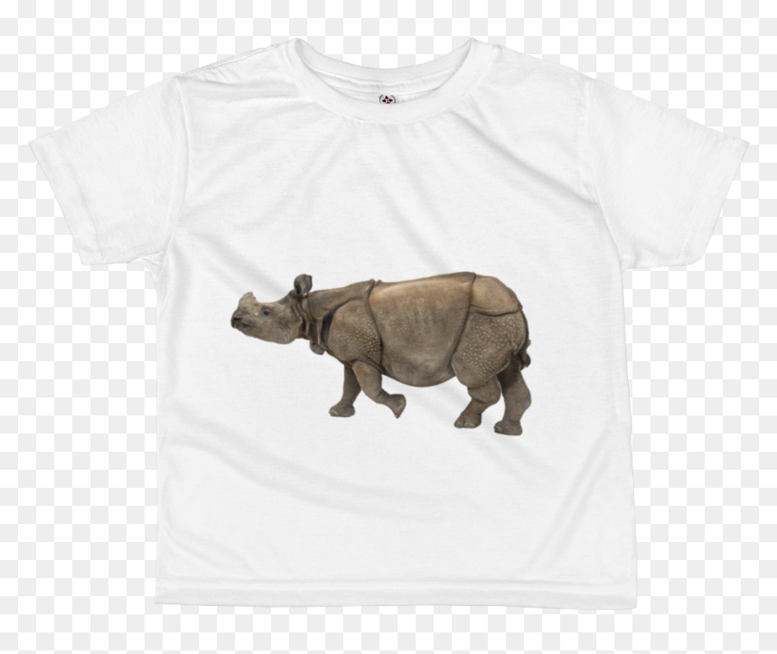 Indian Rhinoceros Print All Over Kids Sublimation T - Indian Rhinoceros, HD Png Download - rhinoceros png