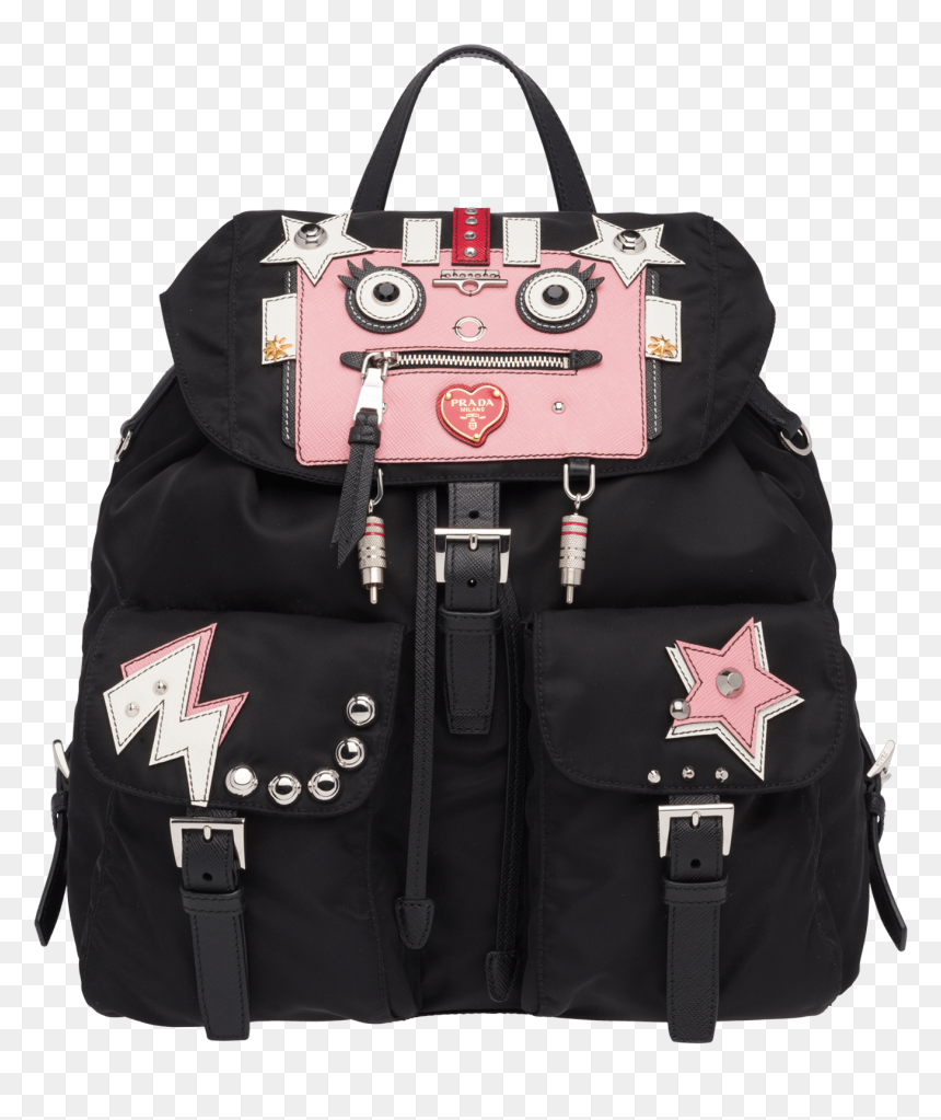 Prada Logo Png , Png Download - Prada Robot Backpack Pink, Transparent Png - prada logo png