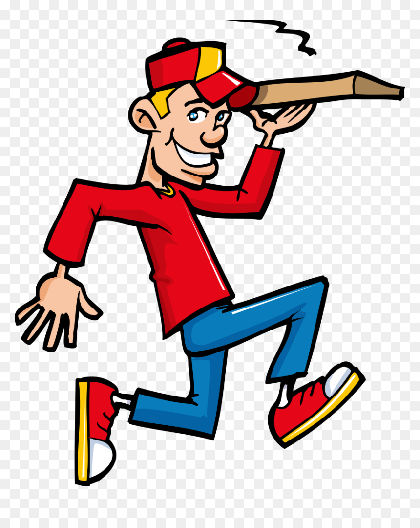 Transparent Pizza Man Png - Pizza Delivery Boy Png, Png Download - cartoon pizza png