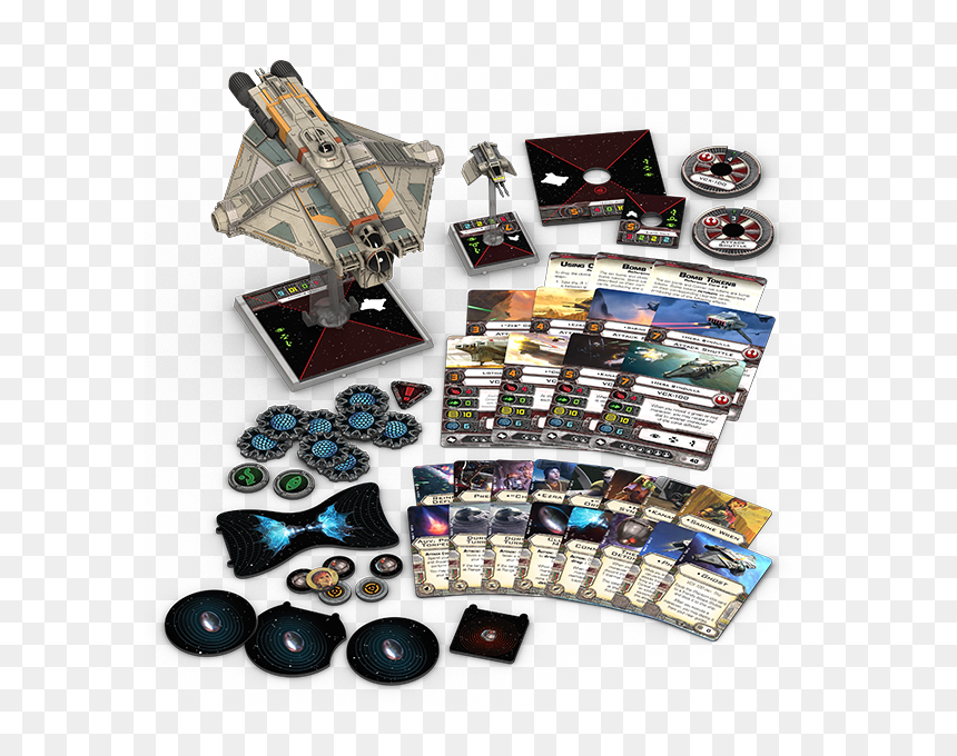 Swx39 Spread - Star Wars X Wing Ghost Card, HD Png Download - star wars x wing png