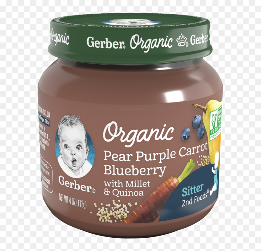 Gerber 2nd Foods Organic Pear Purple Carrot Blueberry - Gerber Organic Baby Food, HD Png Download - juggalo png