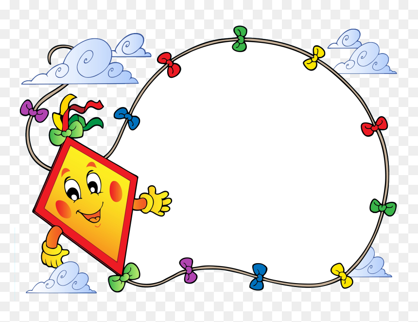 Clipart Bow Kite - Cartoon, HD Png Download - kite clipart png