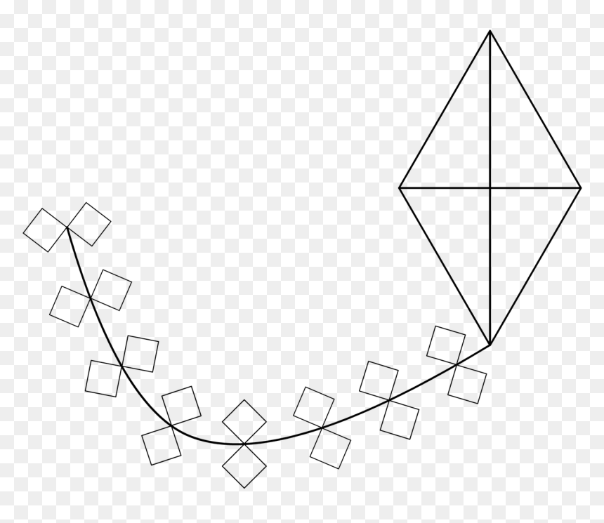 ภาพ ว่า ว ระบายสี, HD Png Download - kite clipart png