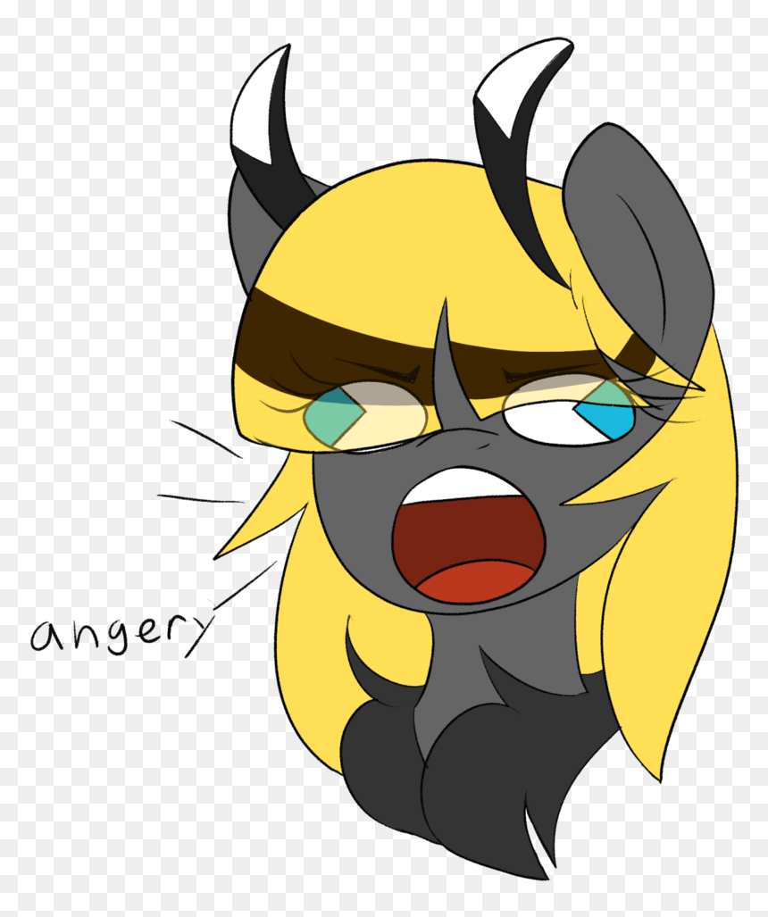Codras, Bust, Faic, Mothpony, Oc, Oc - Cartoon, HD Png Download - angery png