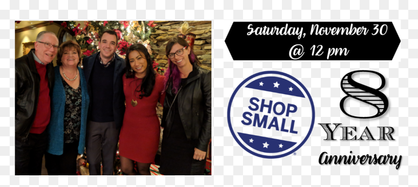 Third Street Wine 8 Yr Anniversary - Shop Small, HD Png Download - small business saturday png