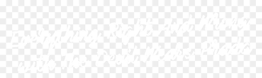 Everything Right And Wrong With The Devil Wears Prada - Calligraphy, HD Png Download - prada logo png