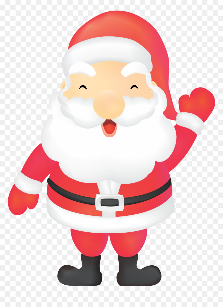 Thumb Image - Cute Santa Claus Clipart, HD Png Download - papai noel png