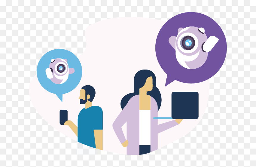 Illustration Of Two Humans , Png Download - Comunicacion Mediante, Transparent Png - humans png