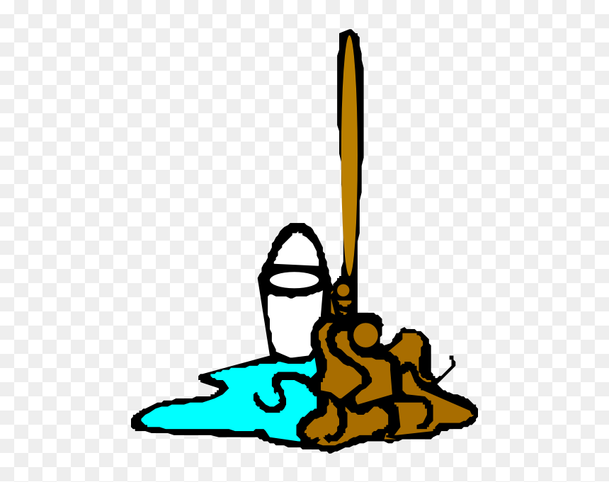 Mop And Bucket, HD Png Download - water bucket png