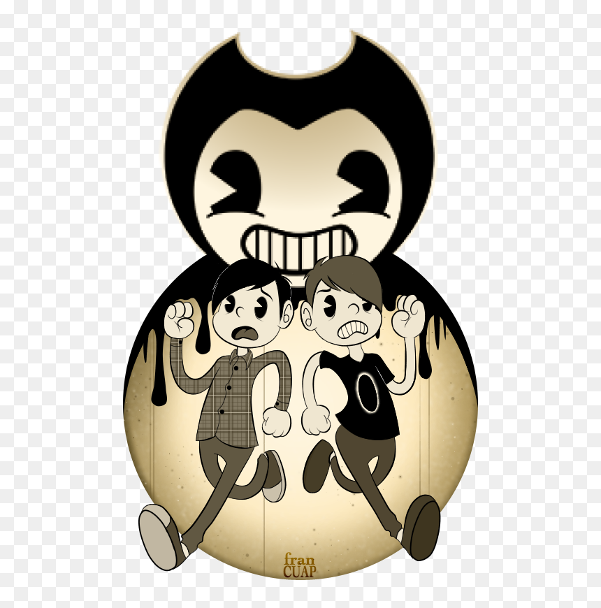 “dan And Phil Should Play - Bendy And The Ink Machine Stickers, HD Png Download - bendy and the ink machine logo png