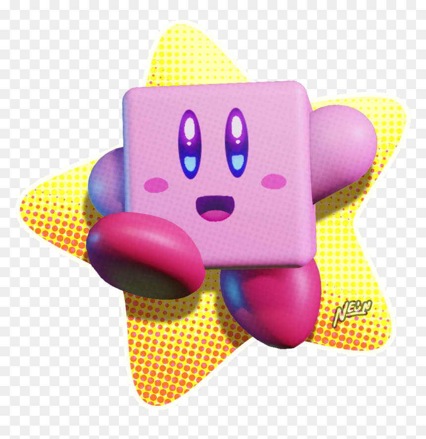 Square Kirby In 【３ｄ】 - Fake Kirby Switch Games, HD Png Download - 3d square png