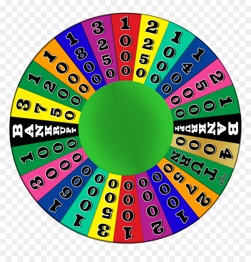 File - Wheeloffortune2 - Wheel Of Fortune Wheel Template, HD Png Download - wheel of fortune logo png