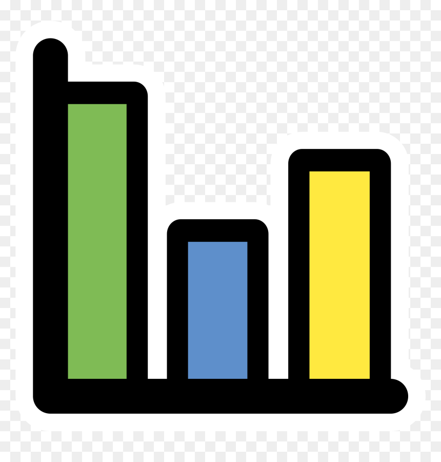 Primary Statistics Clip Arts - Graphs Black And White, HD Png Download - statistics icon png