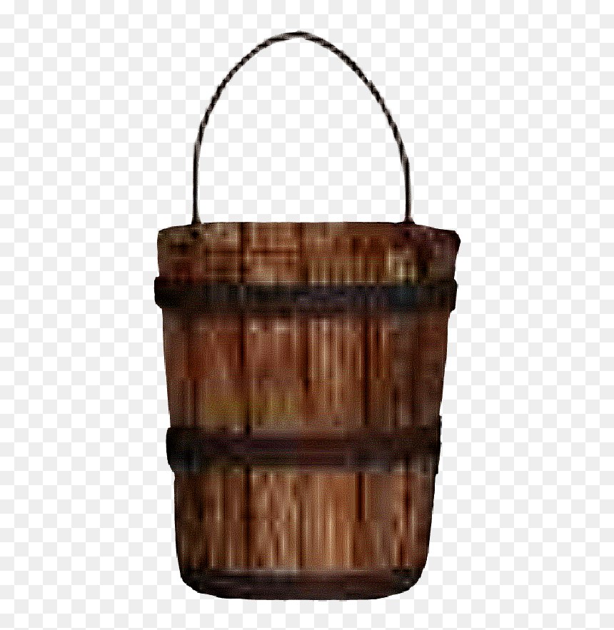 Bucket Transparent Wooden - Wooden Bucket Png, Png Download - water bucket png