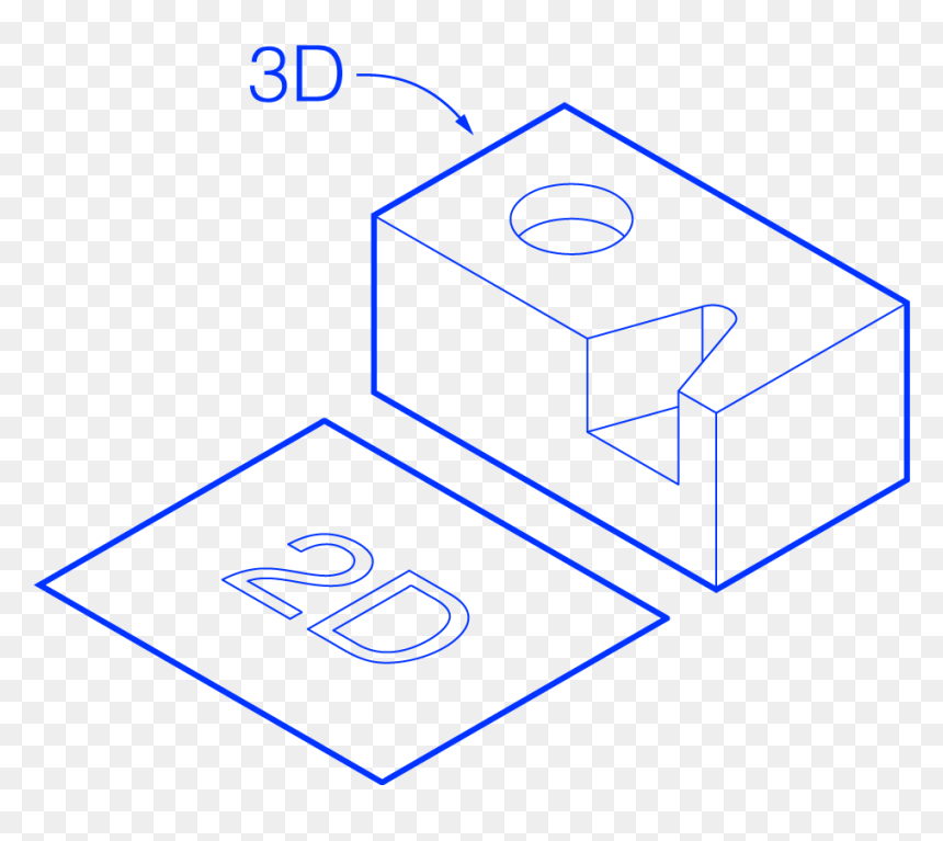 2dvs3d, HD Png Download - 3d square png