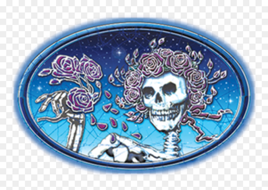 Grateful Dead Bertha Sticker - Grateful Dead Skull And Roses, HD Png Download - grateful dead logo png