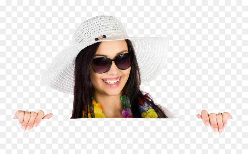 Girl, HD Png Download - blank hat png