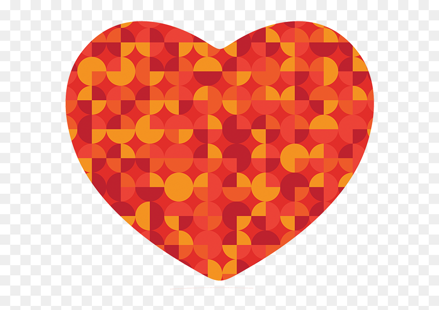 Geometric-heart - Heart, HD Png Download - geometric heart png