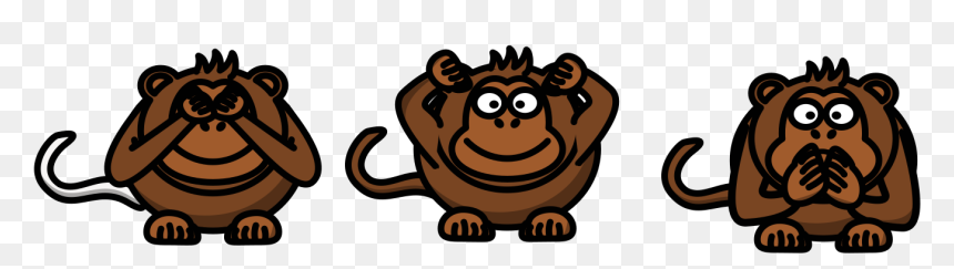 Drei Affen, HD Png Download - monkey clipart png