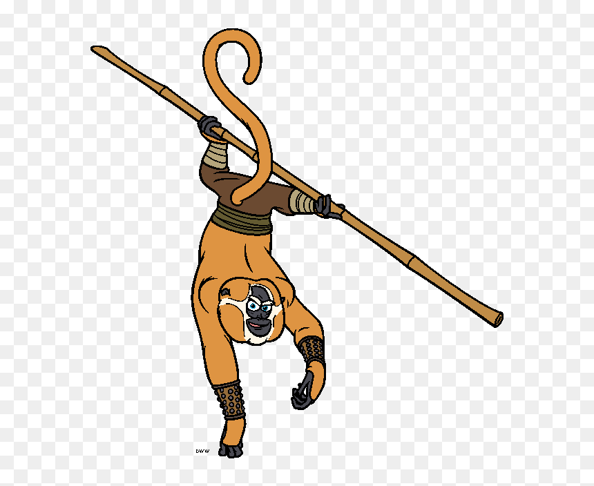 Clipart For Kung Fu Panda - Kung Fu Panda Manki, HD Png Download - monkey clipart png