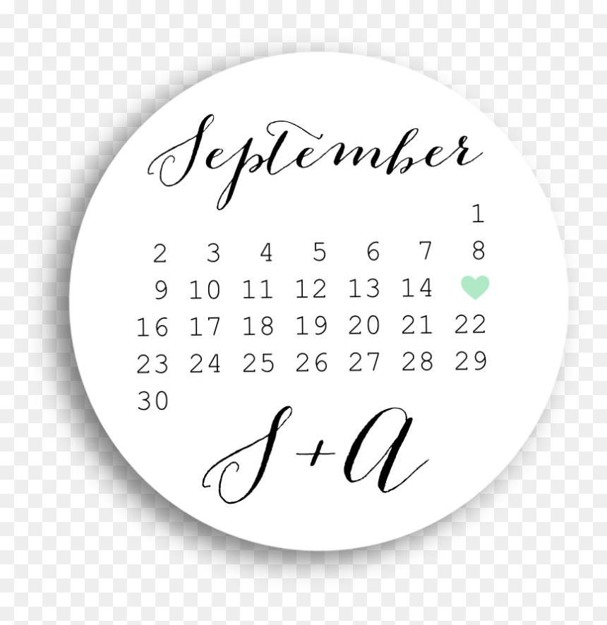 Circle, HD Png Download - save the date stamp png