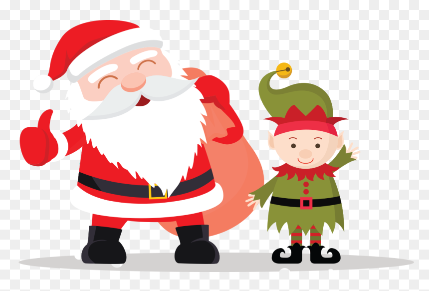 Noel E Noelito - Father Christmas And Reindeer, HD Png Download - papai noel png