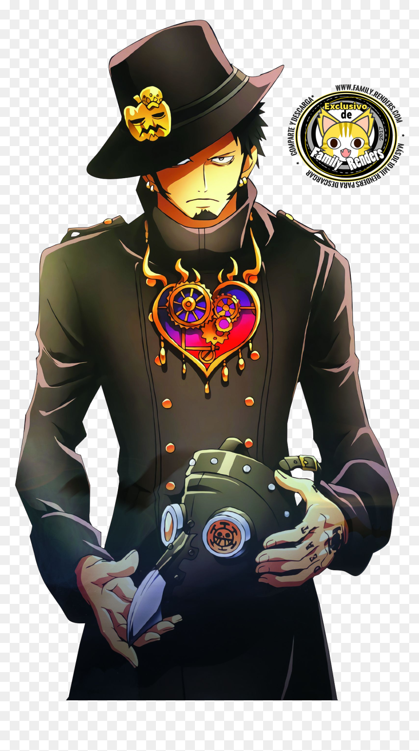 Render Trafalgar Law Halloweeen - Trafalgar Law Render, HD Png Download - trafalgar law png