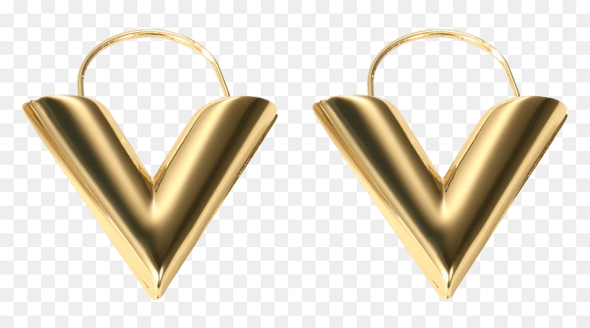 Earrings, HD Png Download - geometric heart png