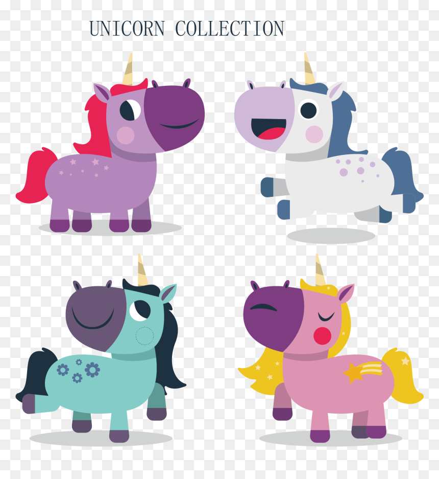 Euclidean Vector Drawing Unicorn Cartoon Free Transparent - Cartoon, HD Png Download - unicorn vector png