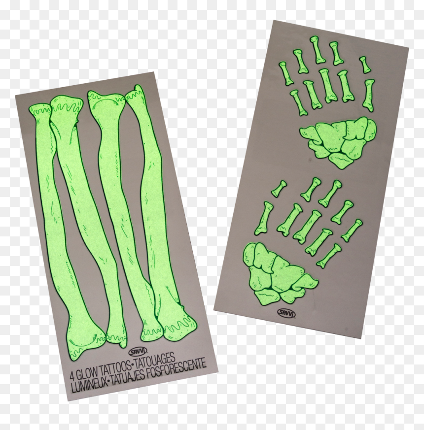 Gid Skeleton Hands Tattoo, , Large - Asparagus, HD Png Download - skeleton hands png